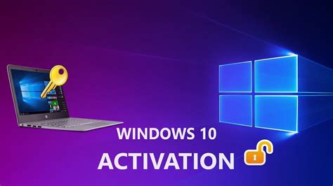 Activation de la clé de Windows 10